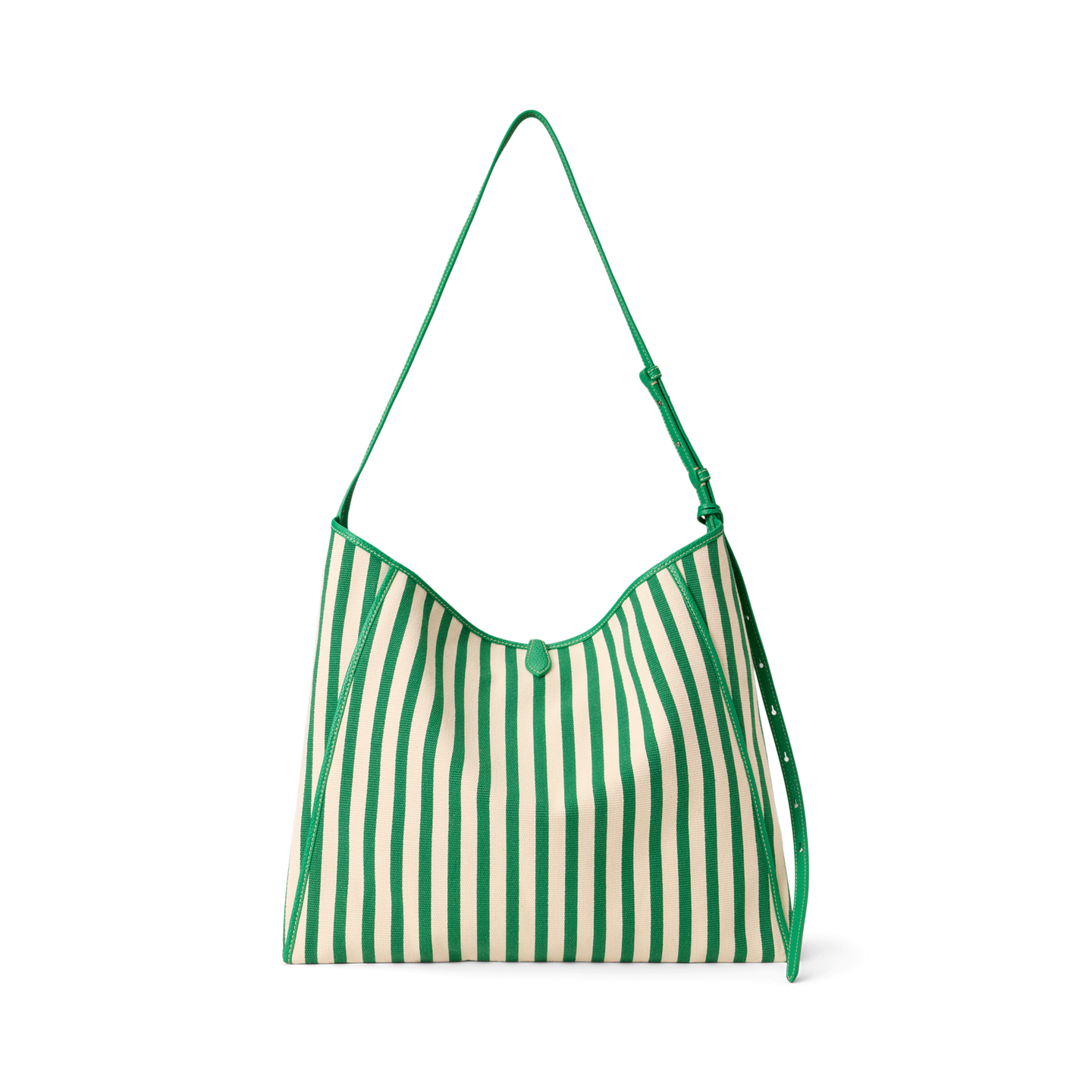 Женская сумка Ralph Lauren Polo Play Striped Canvas Messenger, цвет: Paper/Parrot — фото 2