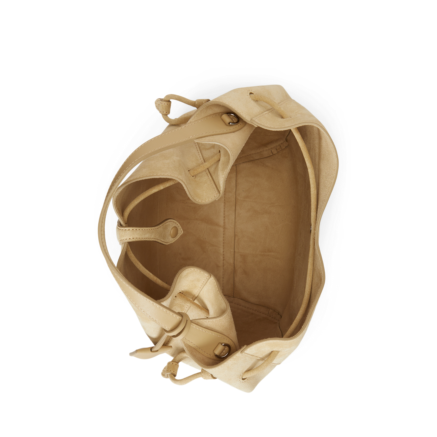 Женская сумка Ralph Lauren Polo Play Suede Drawstring, цвет: Кешью — фото 2