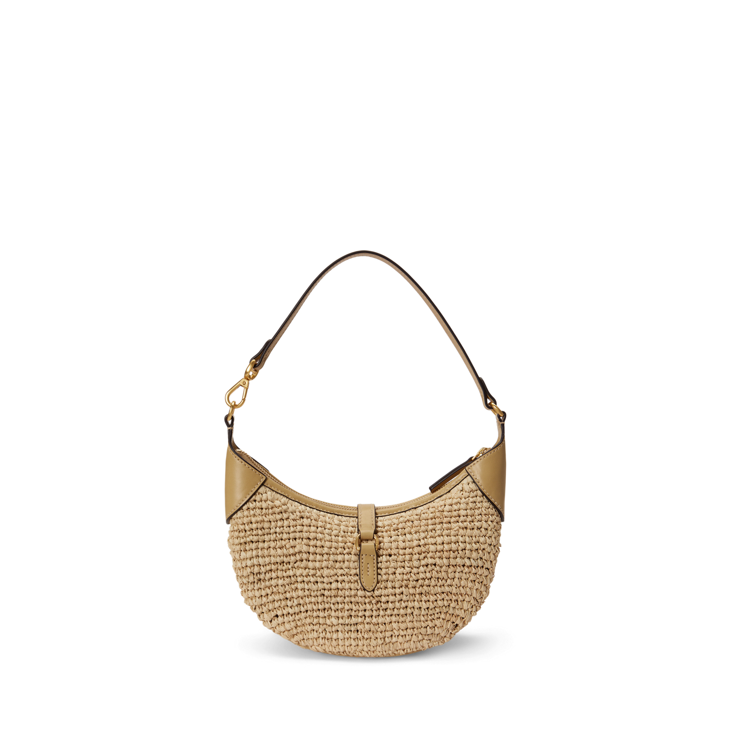 Женская сумка Ralph Lauren Polo ID Raffia Mini Shoulder, цвет: Натуральный — фото 2