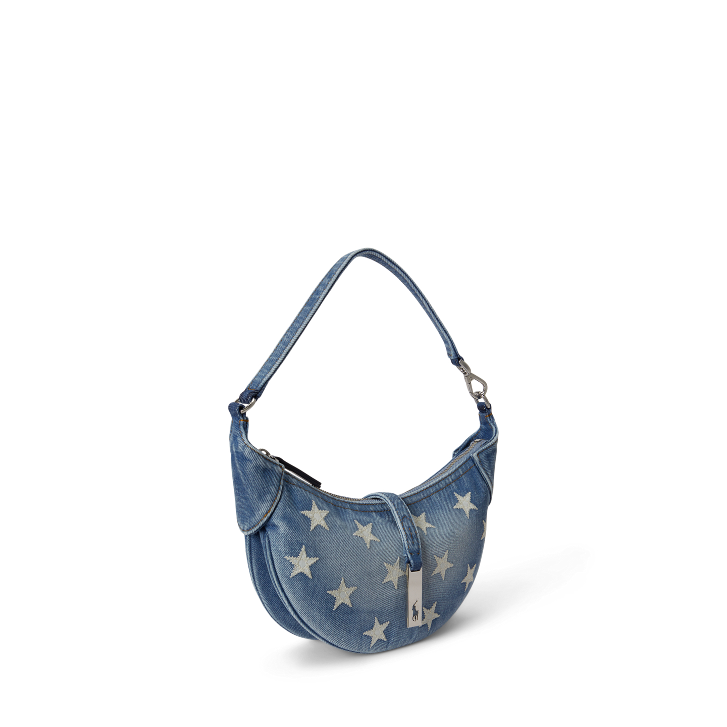 Женская сумка Ralph Lauren Polo ID Star Denim Mini Shoulder, цвет: Варёный — фото 1