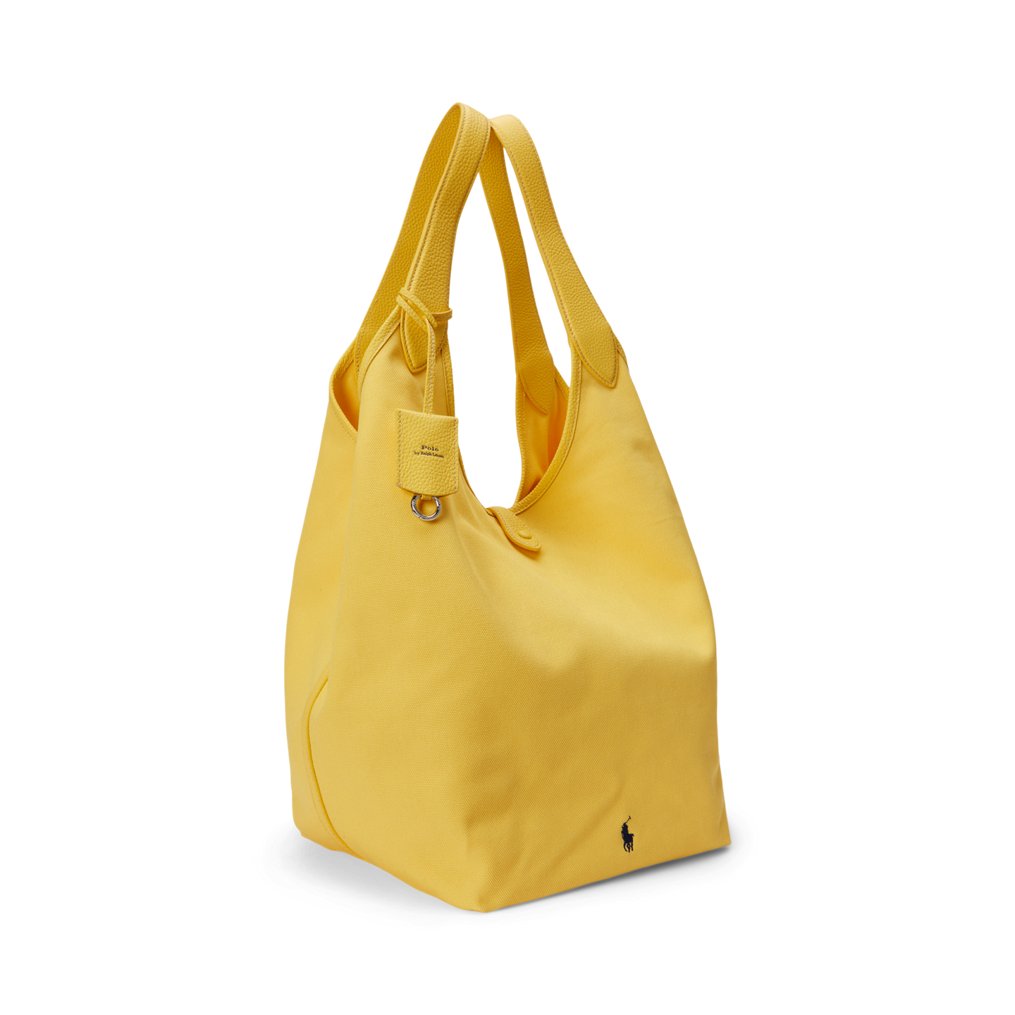 Женские сумки Ralph Lauren Polo Play Canvas-Leather Large Tote, цвет: Жёлтый — фото 1