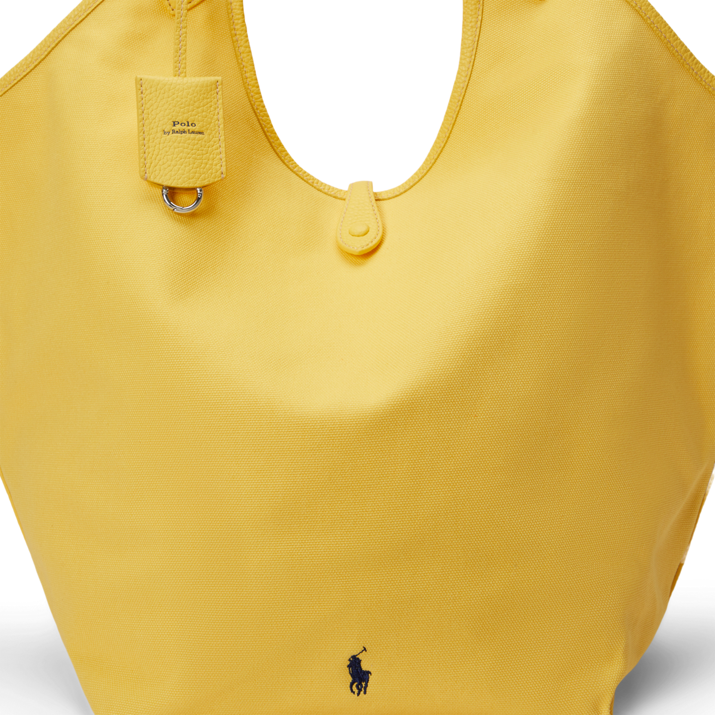 Женские сумки Ralph Lauren Polo Play Canvas-Leather Large Tote, цвет: Жёлтый — фото 4