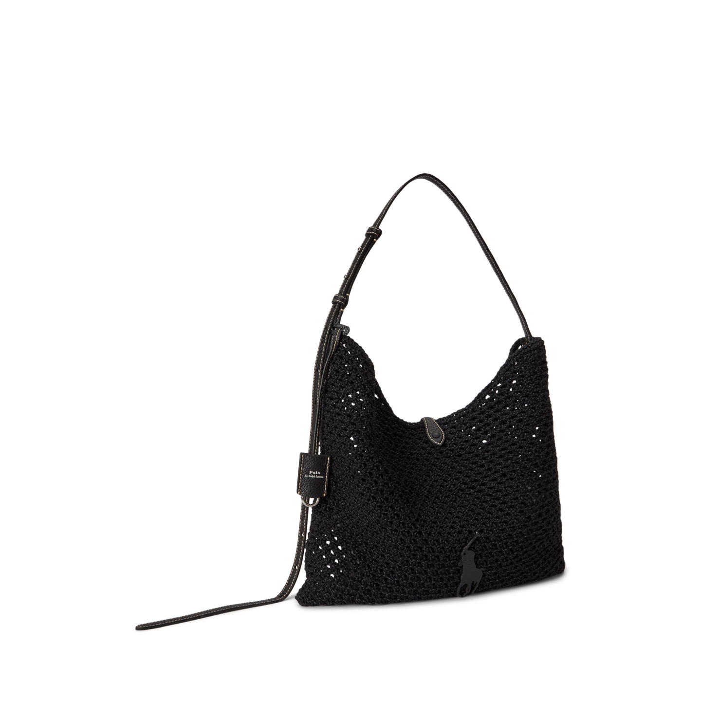Женская сумка Ralph Lauren Polo Play Cord Messenger, цвет: Чёрный — фото 1