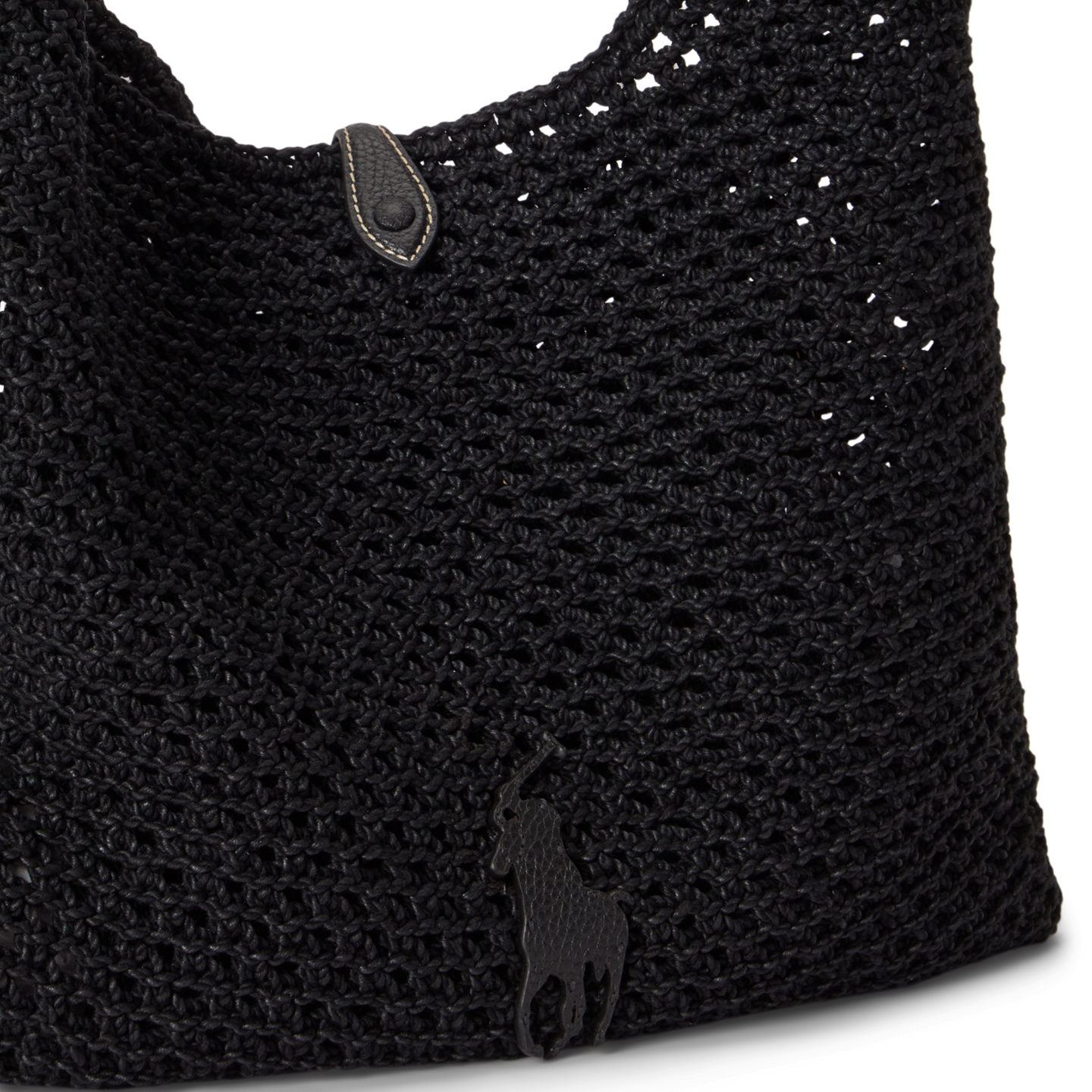 Женская сумка Ralph Lauren Polo Play Cord Messenger, цвет: Чёрный — фото 4