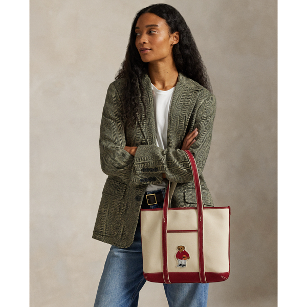 Polo Bear Canvas Small Shopper Tote | ラルフ ローレン公式
