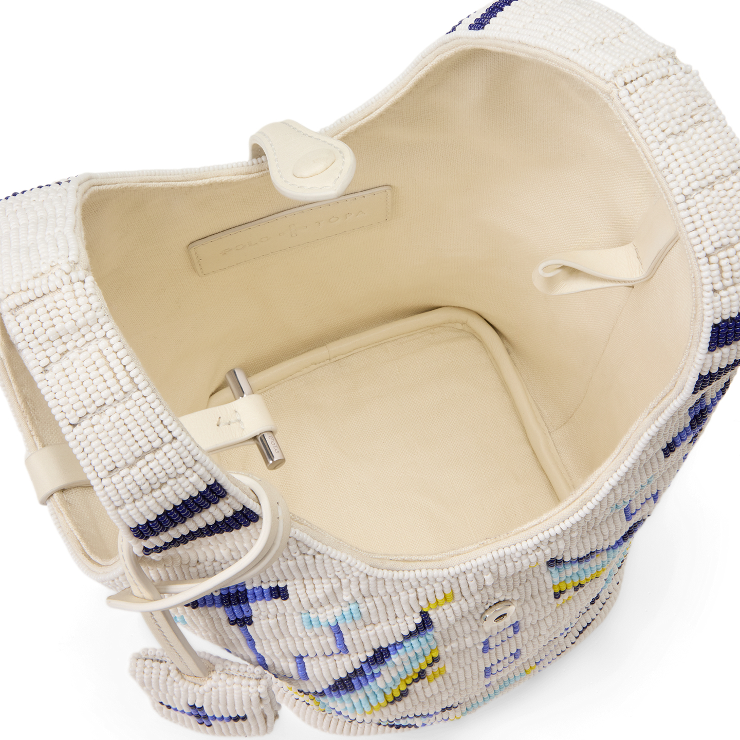 Женские сумки Ralph Lauren PRL x TÓPA Wícozani Polo Play Crossbody, цвет: Молочный белый / Разноцветный — фото 3