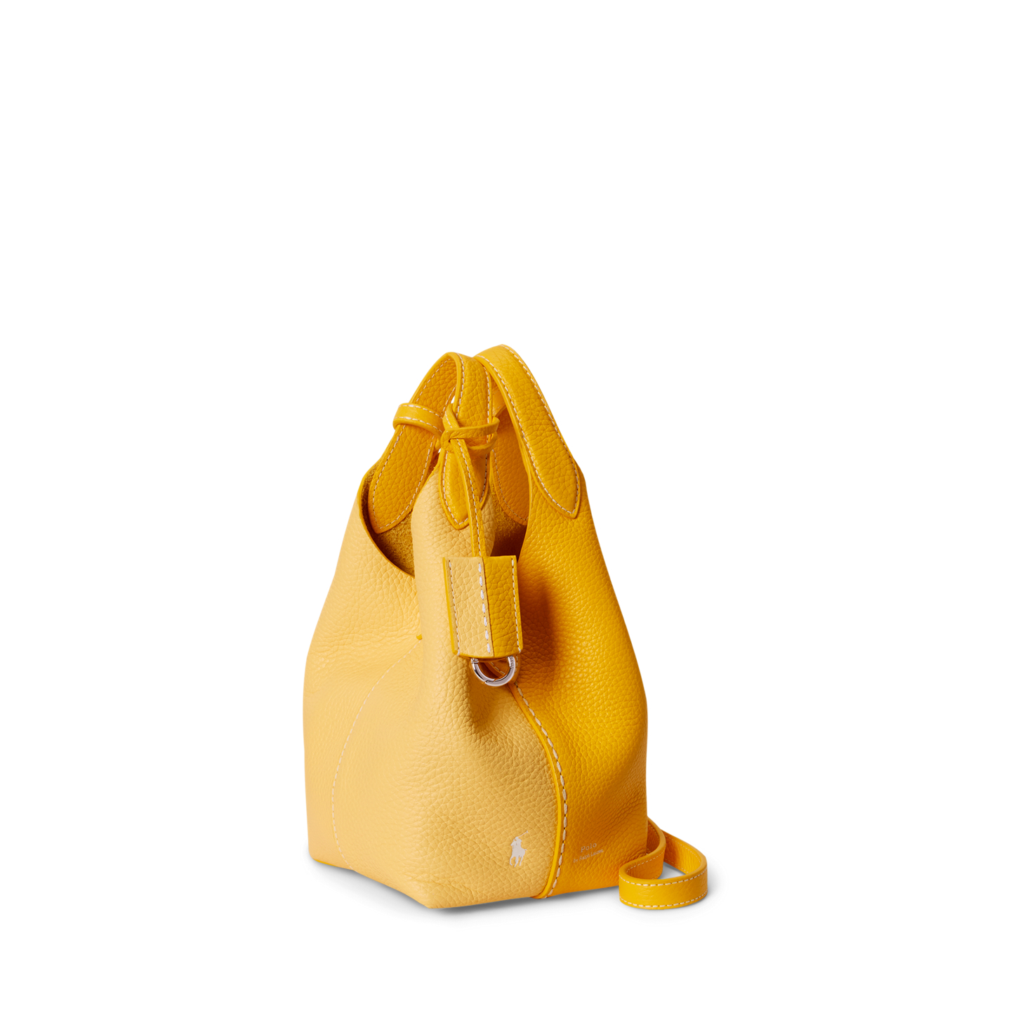 Женские сумки Ralph Lauren Polo Play Leather Small Tote & Crossbody, цвет: Жёлтый / Лимонный — фото 1