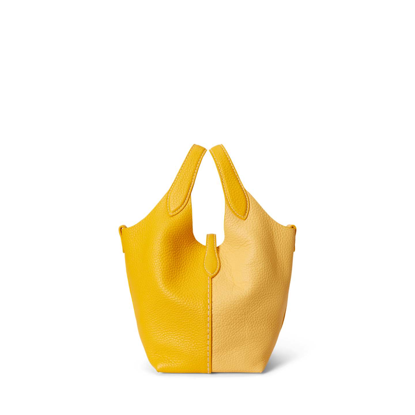 Женские сумки Ralph Lauren Polo Play Leather Small Tote & Crossbody, цвет: Жёлтый / Лимонный — фото 2