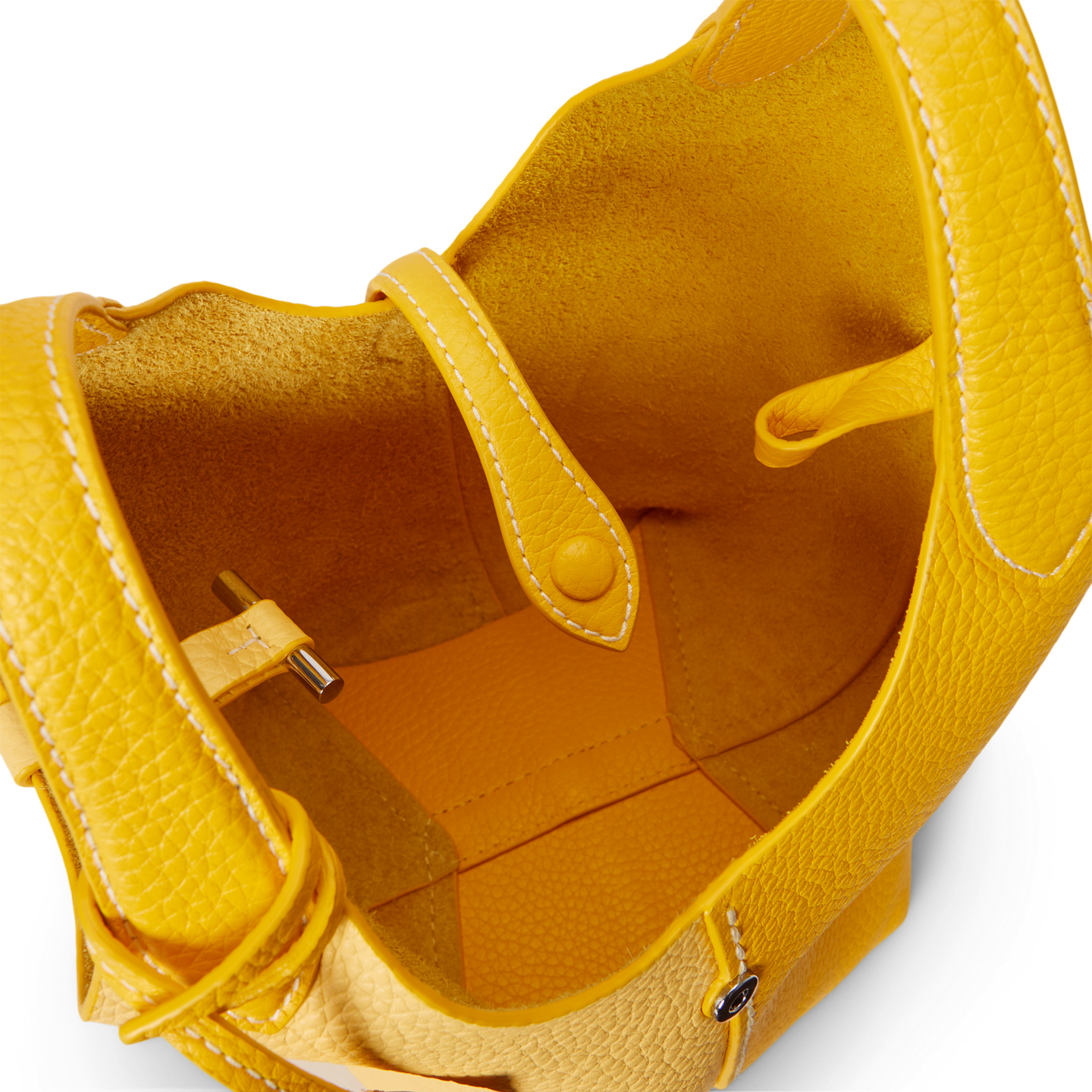 Женские сумки Ralph Lauren Polo Play Leather Small Tote & Crossbody, цвет: Жёлтый / Лимонный — фото 3