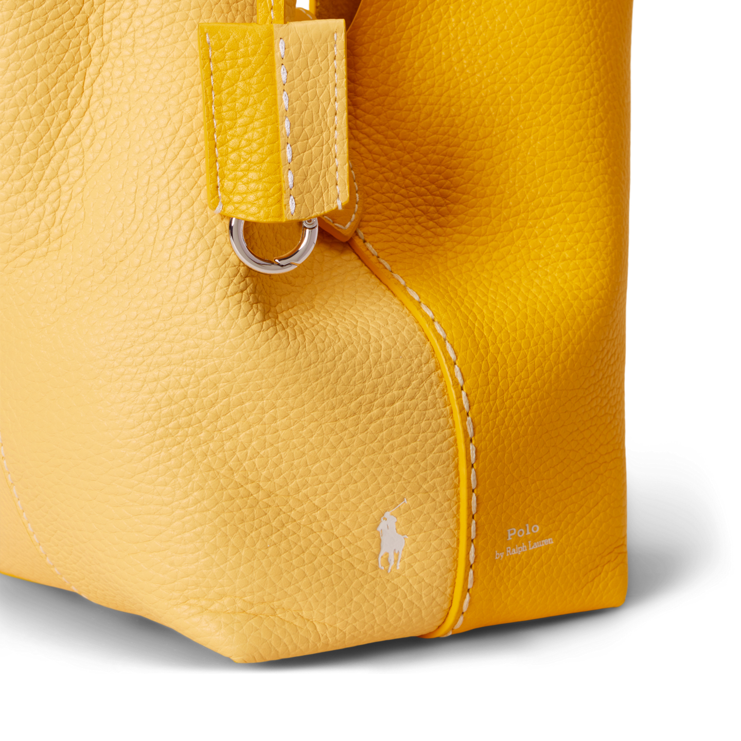 Женские сумки Ralph Lauren Polo Play Leather Small Tote & Crossbody, цвет: Жёлтый / Лимонный — фото 4