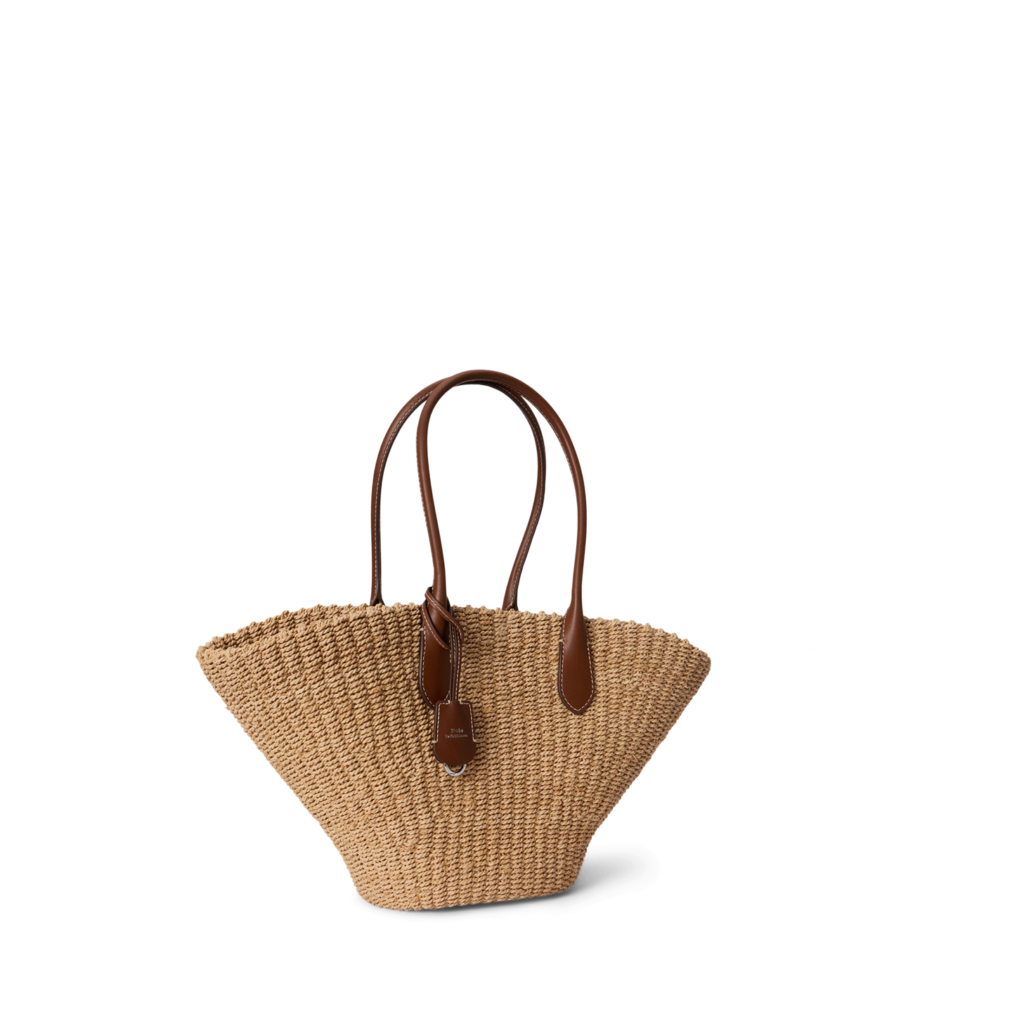 Женская сумка Ralph Lauren Bellport Raffia Basket Tote, цвет: Натуральный — фото 1