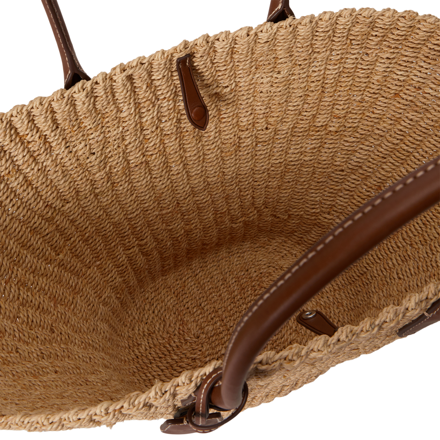 Женская сумка Ralph Lauren Bellport Raffia Basket Tote, цвет: Натуральный — фото 2