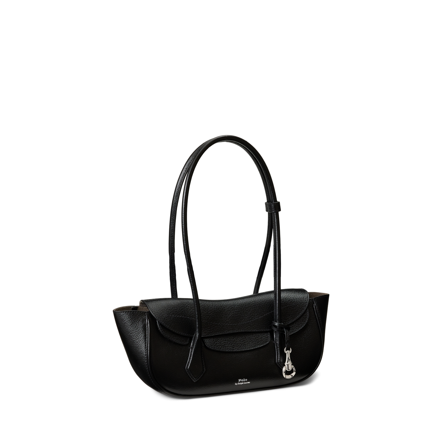 Женская сумка Ralph Lauren Polo Blaze Leather Small Shoulder, цвет: Чёрный — фото 1