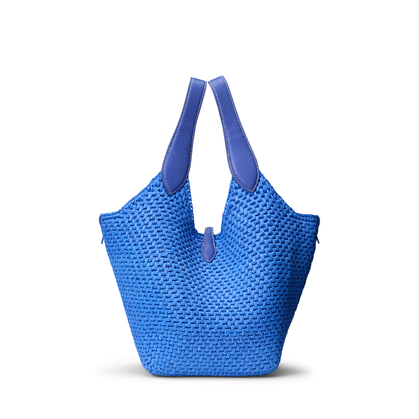 Женские сумки Ralph Lauren Polo Play Big Pony Faux-Raffia Tote, цвет: Jellyfish — фото 2