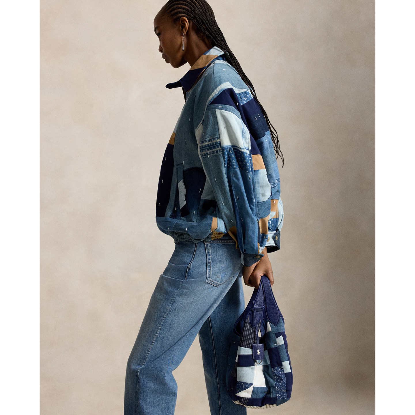 Женские сумки Ralph Lauren PRL x Gee’s Bend Polo Play Tote, цвет: Разноцветный — фото 6