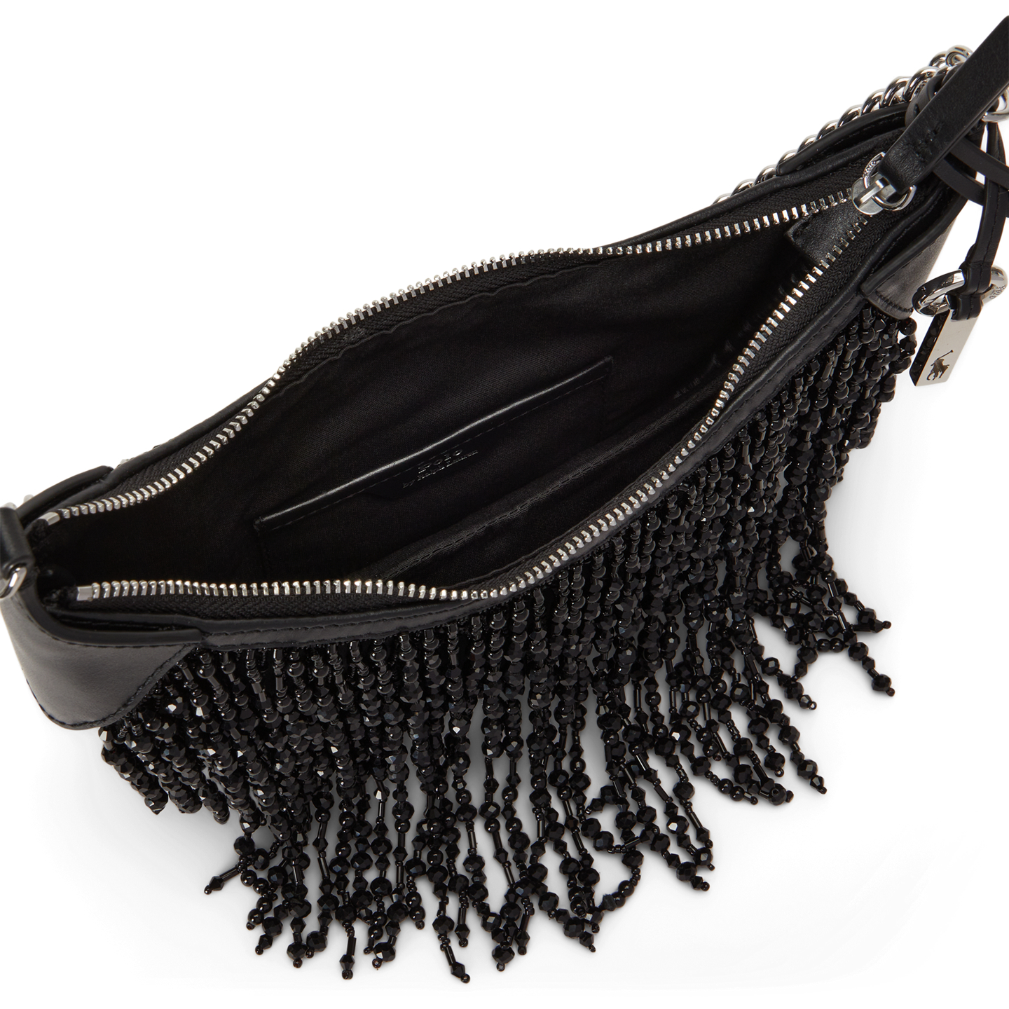 Женская сумка Ralph Lauren Polo ID Beaded Mini Chain, цвет: Чёрный — фото 3