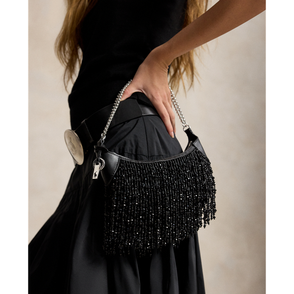Mini-sac &agrave; cha&icirc;ne Polo ID perl&eacute;