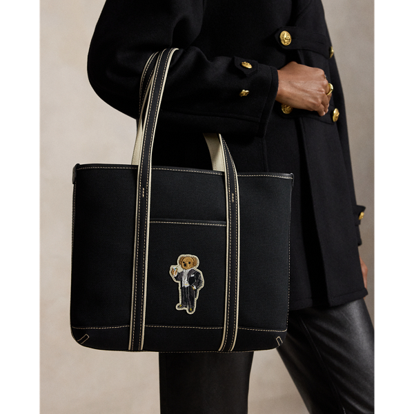 Mini-cabas Polo Bear en toile