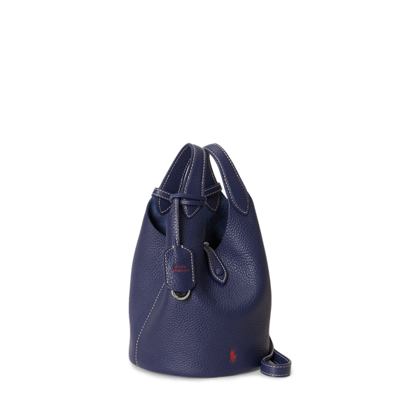 Polo Ralph Lauren 墨藍色 Polo Play 皮革小型托特包與斜背包 2