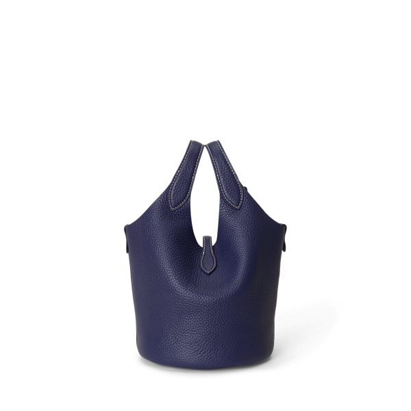 Polo Ralph Lauren 墨藍色 Polo Play 皮革小型托特包與斜背包 3