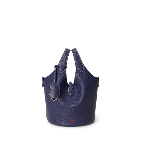 Polo Ralph Lauren 墨藍色 Polo Play 皮革小型托特包與斜背包 1