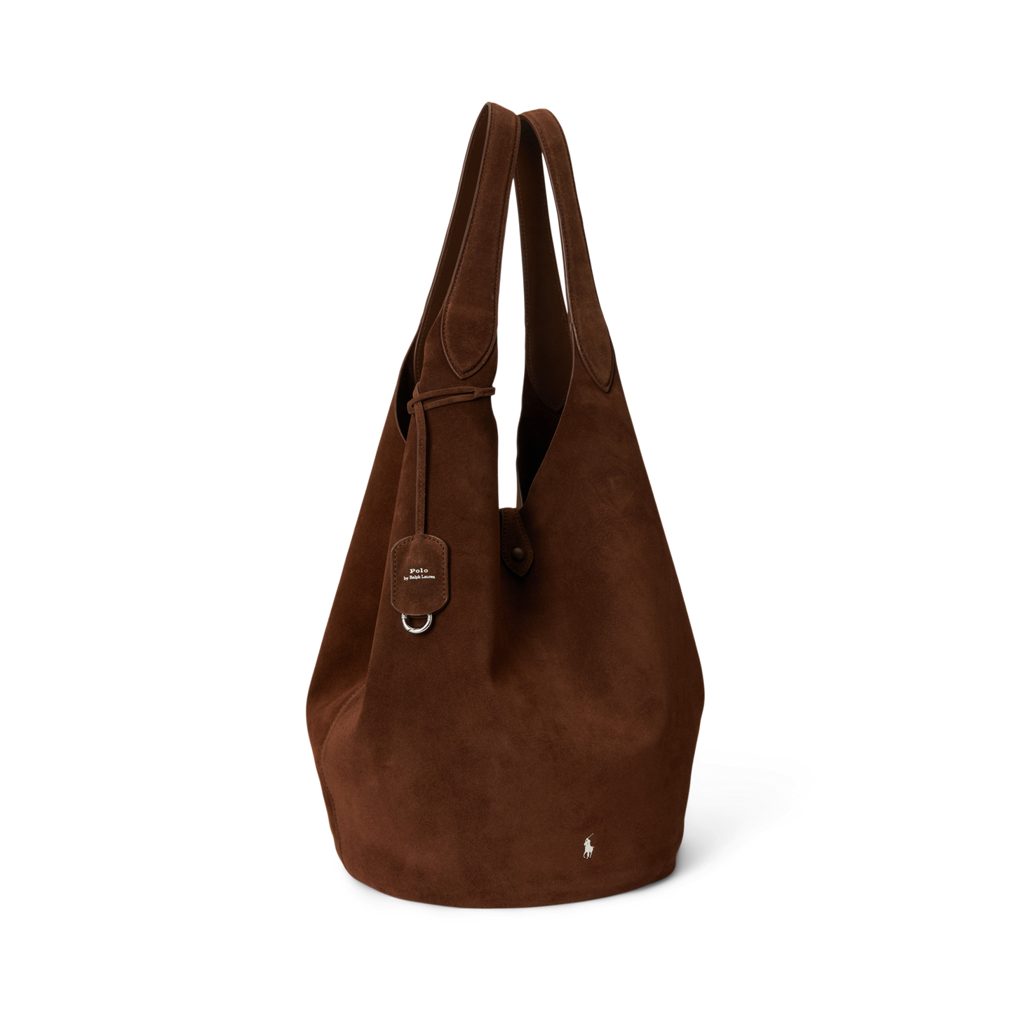 Женские сумки Ralph Lauren Polo Play Suede Large Tote, цвет: Cafe — фото 1
