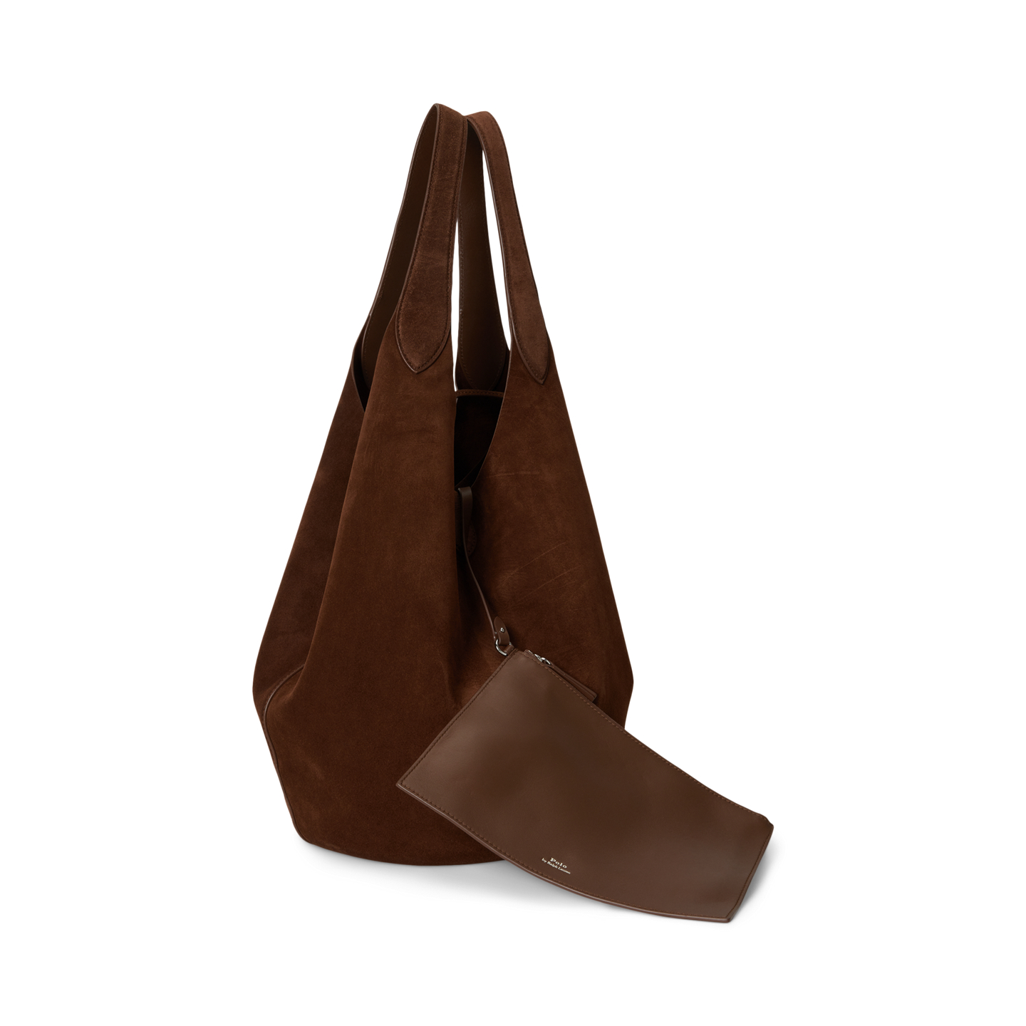 Женские сумки Ralph Lauren Polo Play Suede Large Tote, цвет: Cafe — фото 2
