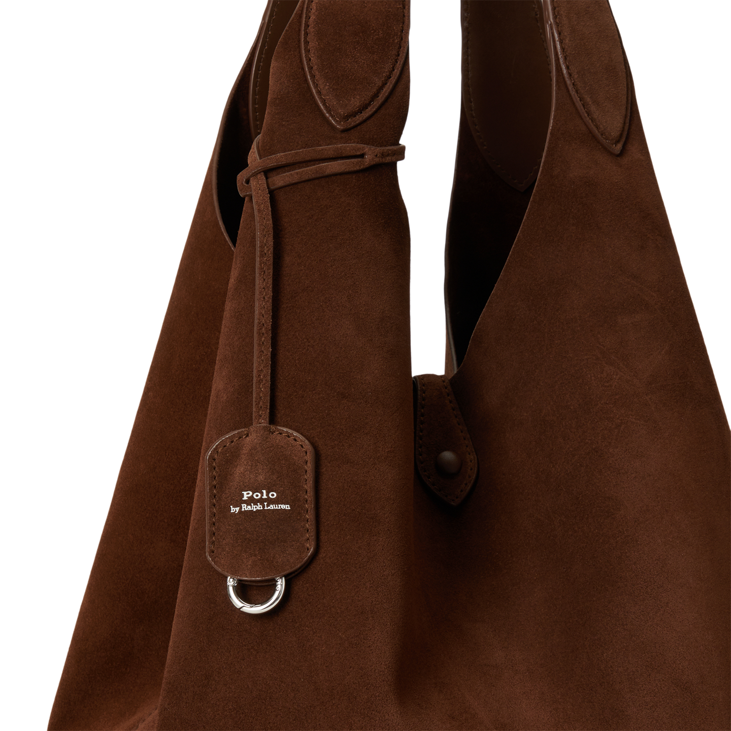 Женские сумки Ralph Lauren Polo Play Suede Large Tote, цвет: Cafe — фото 4