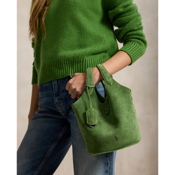 Polo Play Suede Small Tote & Crossbody