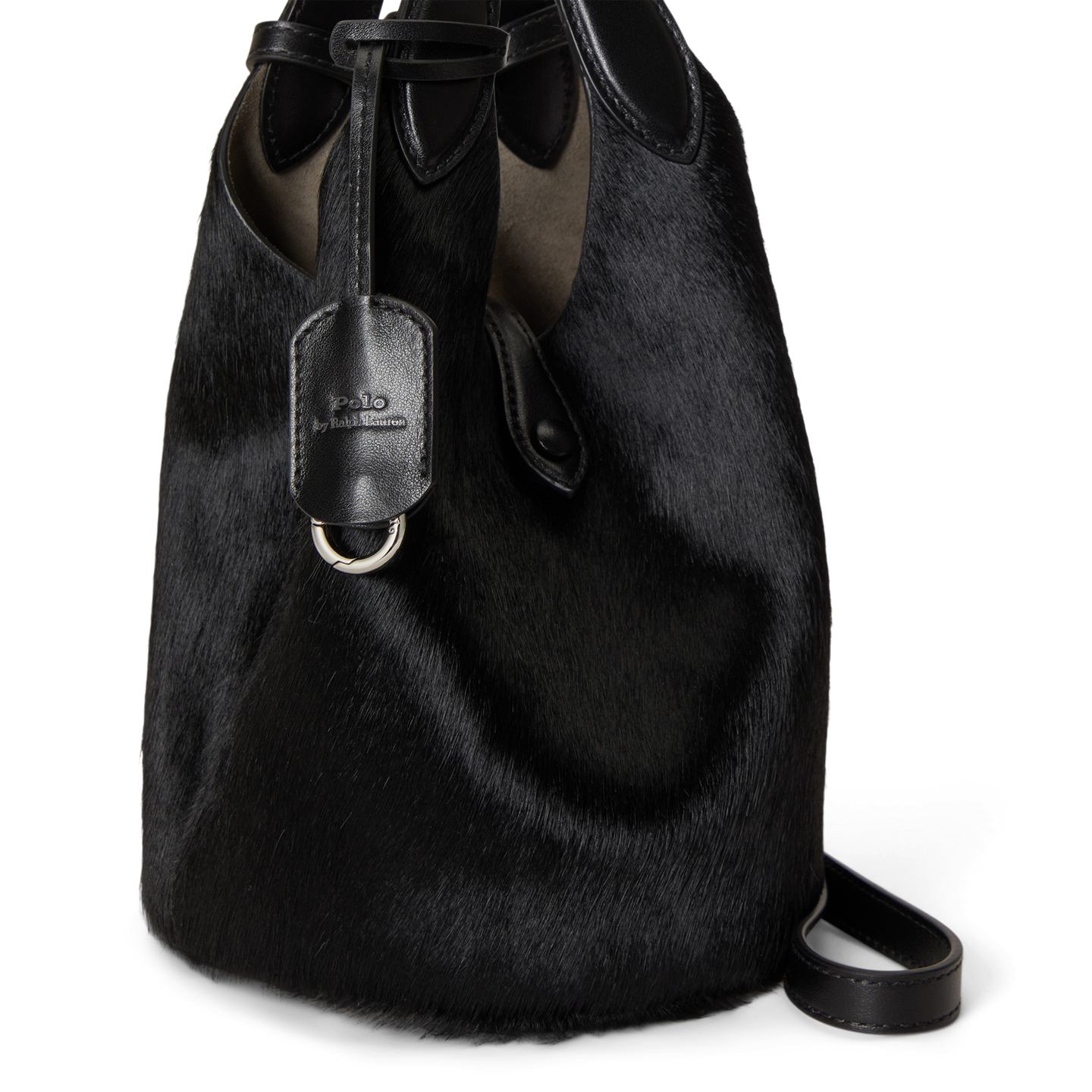 Женские сумки Ralph Lauren Polo Play Haircalf Tote & Crossbody, цвет: Чёрный — фото 3