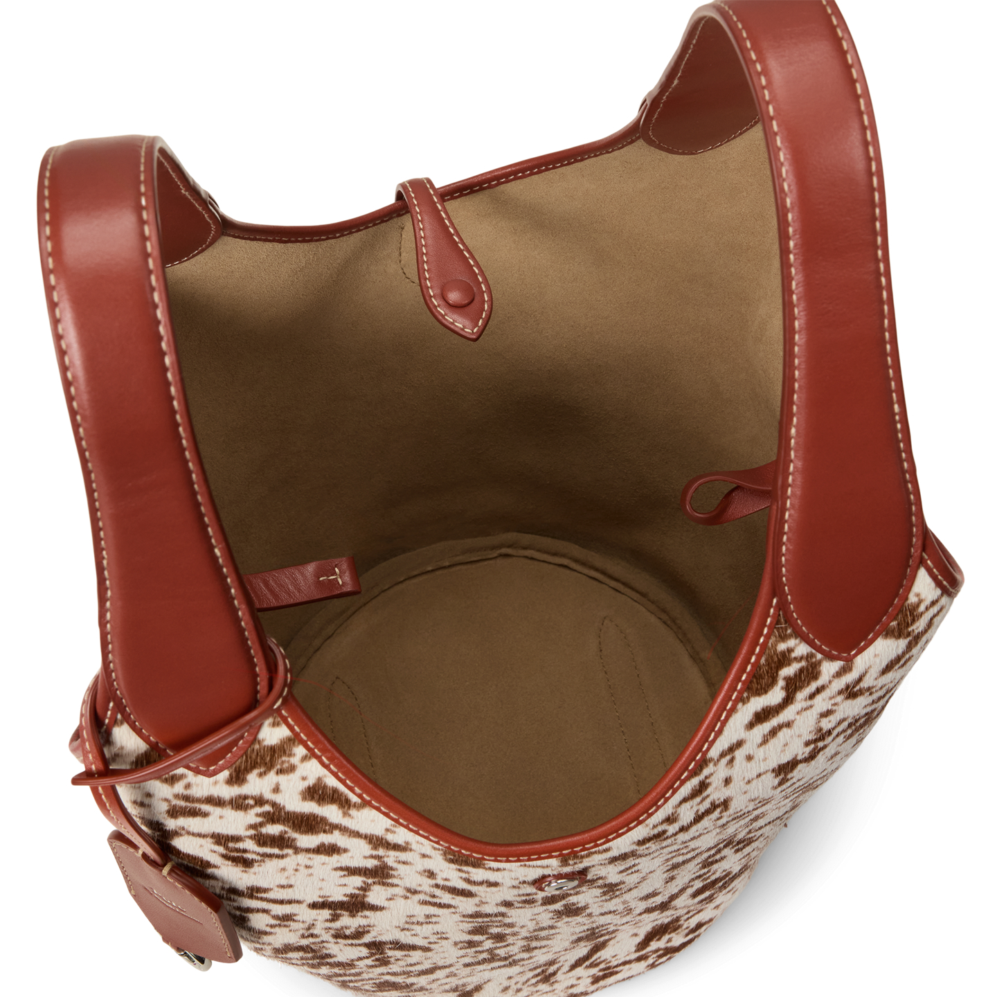 Женские сумки Ralph Lauren Polo Play Haircalf Tote, цвет: Коричневый разноцветный — фото 3