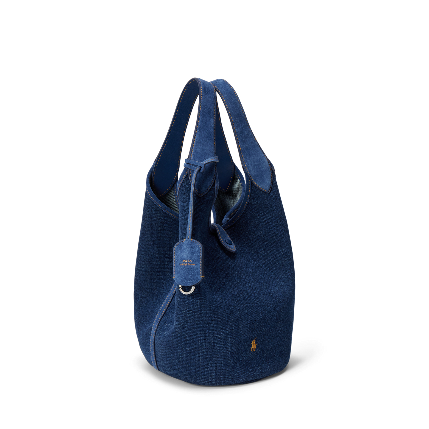Женские сумки Ralph Lauren Polo Play Denim Tote, цвет: Варёный — фото 1