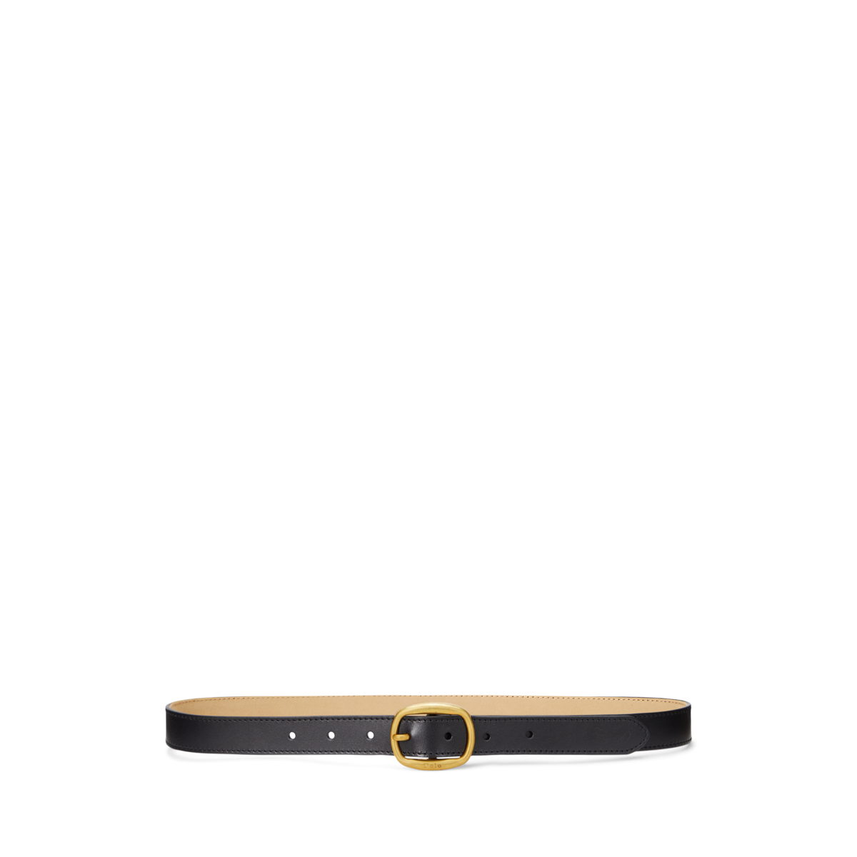 Ralph Lauren ロゴチェーンレザースキニーベルト 【ラルフローレン】