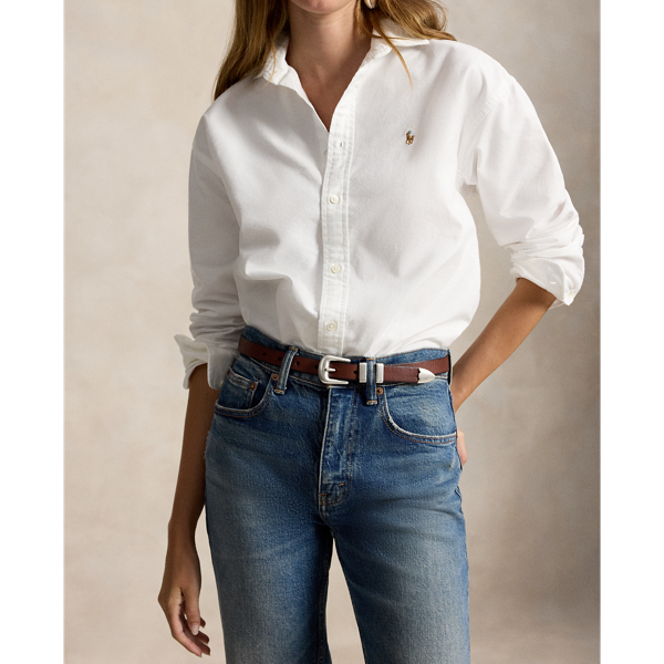 Ceinture western en cuir vieilli