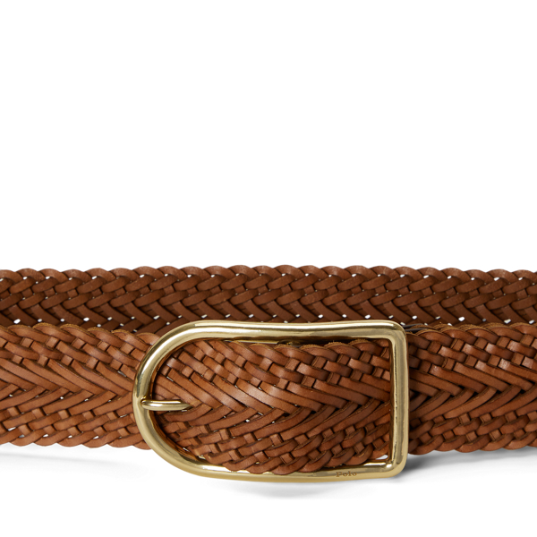 ブレーデッド レザー ベルト | ラルフ ローレン公式オンラインストア