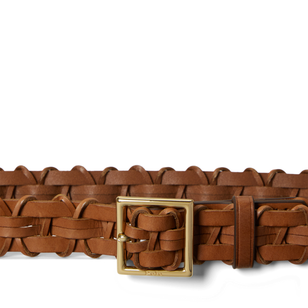 バスケットウィーブ レザー ベルト | ラルフ ローレン公式オンラインストア