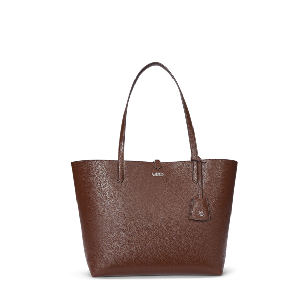 Faux Leather Large Reversible Tote Bag