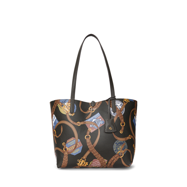 Ralph outlet Lauren Pebble Reversible Tote Les Jardins Du Cap