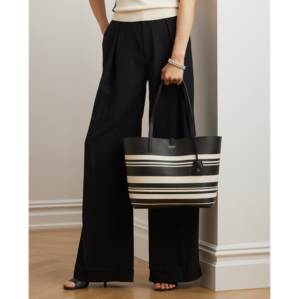 トートバッグ LAUREN RALPH LAUREN Striped Large Reversible Tote Bag Striped Large Reversible Tote Bag