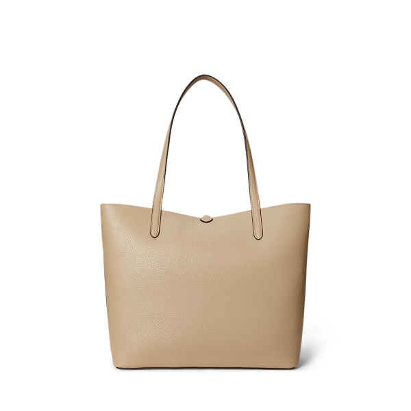 セール！ Ralph Lauren Faux Pebble Grain Reversible Tote Ralph Lauren Faux Pebble Grain Reversible Tote Medium White