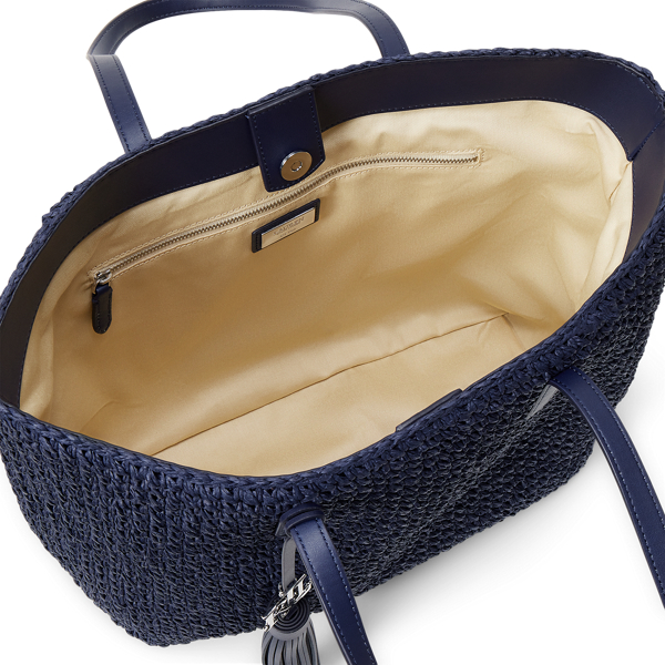Straw Medium Whitney Tote Bag