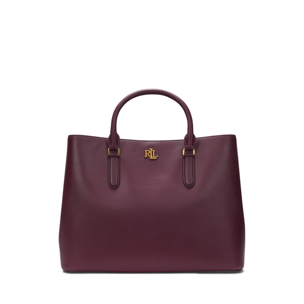 Pinot Noir Leather Large Marcy Satchel Lauren 1