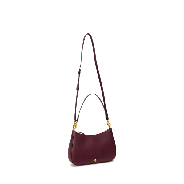 Pinot Noir Crosshatch Leather Medium Danni Bag Lauren 3