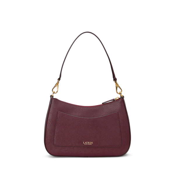 Pinot Noir Crosshatch Leather Medium Danni Bag Lauren 4