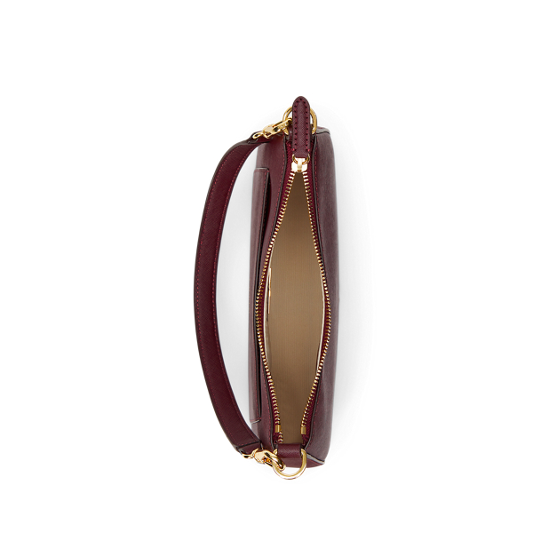 Pinot Noir Crosshatch Leather Medium Danni Bag Lauren 5