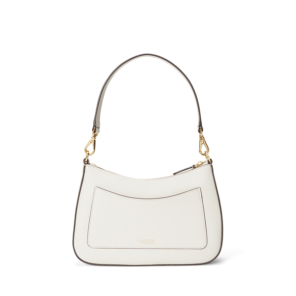 Mittelgro&szlig;e Ledertasche Danni Lauren in Sanftes Wei&szlig; 3