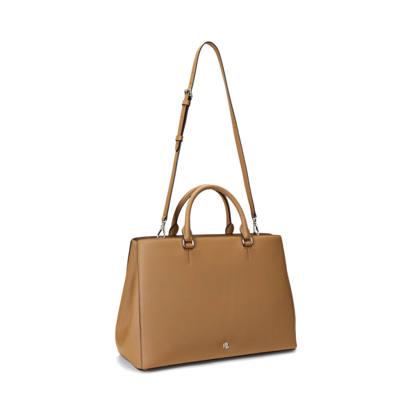 訳あり！ラルフローレンCrosshatch Leather Large Hanna Satchel Crosshatch Leather Large Hanna Satchel | Ralph Lauren