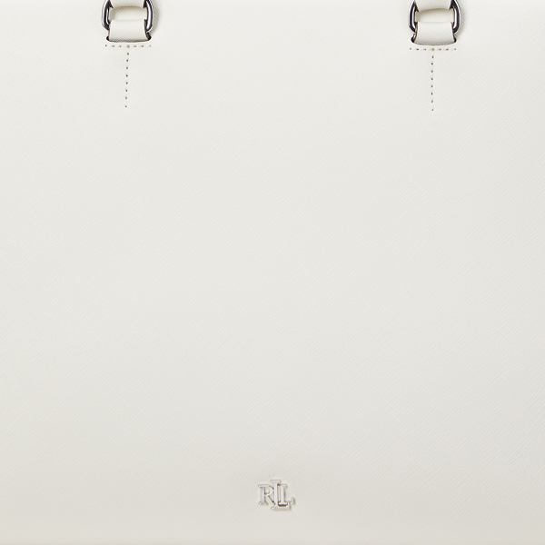 Gro&szlig;e Tasche Hanna aus Schraffurleder Lauren in Sanftes Wei&szlig; 6