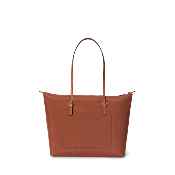 Red Terracotta Medium Keaton Nylon Tote Bag Lauren 3