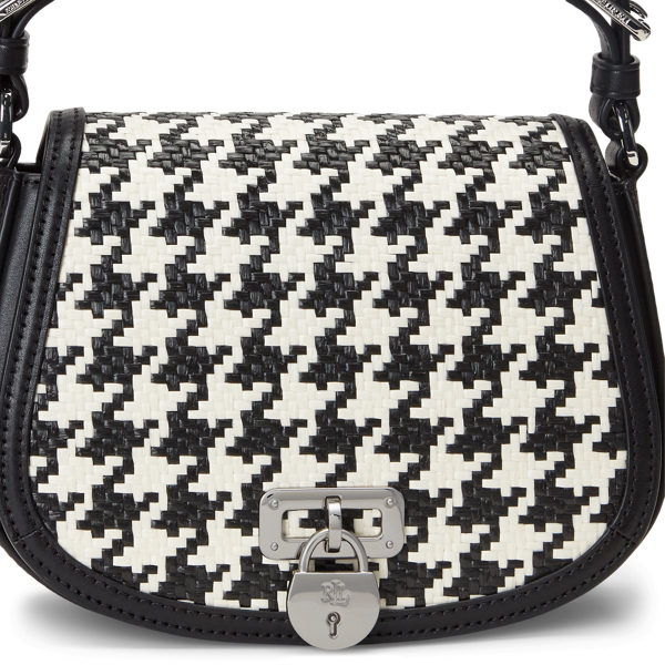 Houndstooth/Black Houndstooth Medium Tanner Crossbody Bag Lauren 7